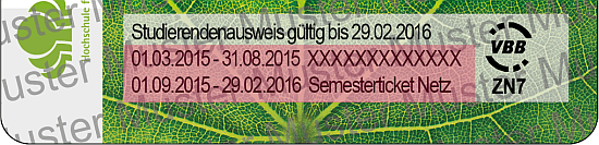 Eberswalder Greencard Semesterticket